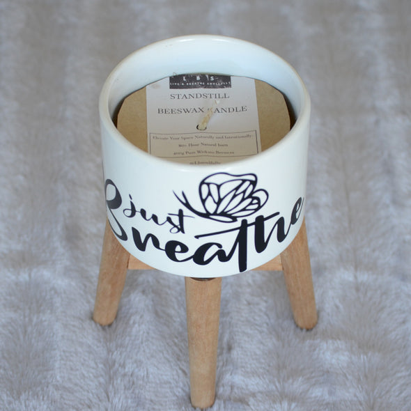 Beeswax Stand Candle - Just Breathe Design