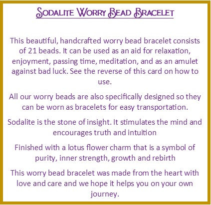 Sodalite Worry Bead Bracelet