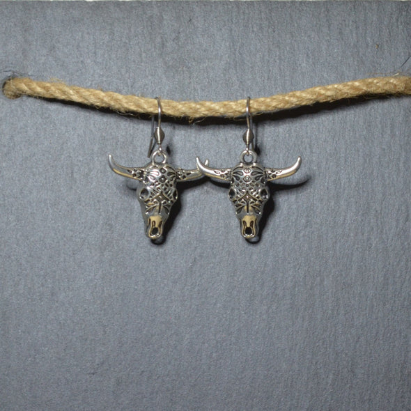 Cow Skull Earrings