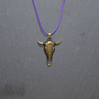 Bronze Cow Skull Necklaces