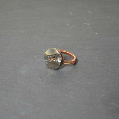 Metal Button Ring