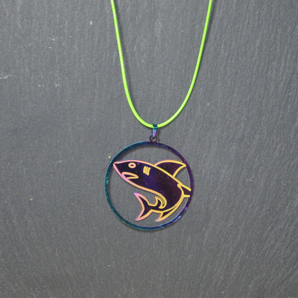 Rainbow Shark Necklace