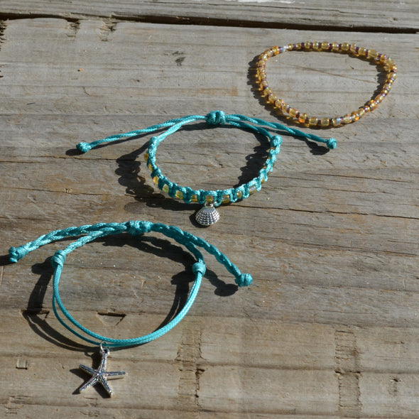 Cyan Beach Bracelet Set