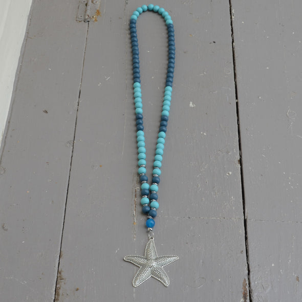 Long Boho Starfish Necklace